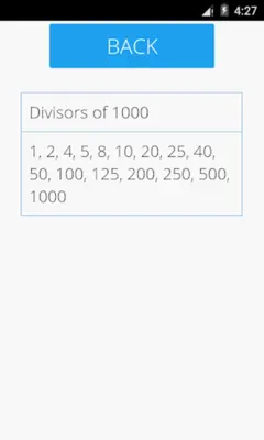 Divisors of a Number android App screenshot 2