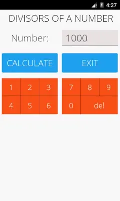 Divisors of a Number android App screenshot 3