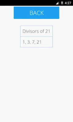 Divisors of a Number android App screenshot 4