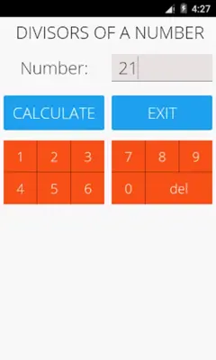 Divisors of a Number android App screenshot 5